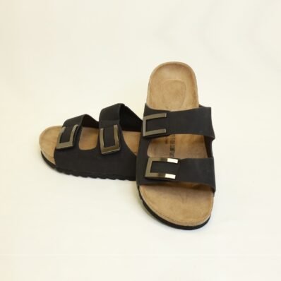 SleekStride Black Slip-Ons