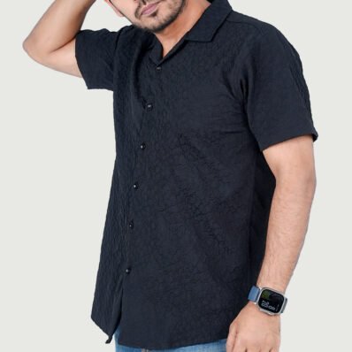 Obsidian Luxe Textured Shirt