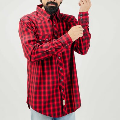 Classic Red Plaid Flannel Shirt